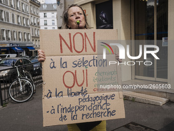  Students demonstrating against the Vidal Law, the reform of the baccalaureate and the selection at the entrance of the universities, on Apr...