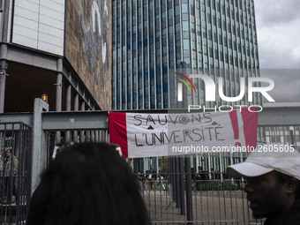  Students demonstrating against the Vidal Law, the reform of the baccalaureate and the selection at the entrance of the universities, on Apr...