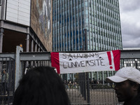  Students demonstrating against the Vidal Law, the reform of the baccalaureate and the selection at the entrance of the universities, on Apr...