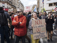  Students demonstrating against the Vidal Law, the reform of the baccalaureate and the selection at the entrance of the universities, on Apr...