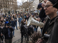  Students demonstrating against the Vidal Law, the reform of the baccalaureate and the selection at the entrance of the universities, on Apr...