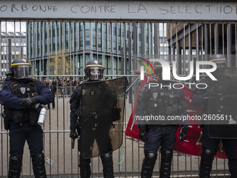  Students demonstrating against the Vidal Law, the reform of the baccalaureate and the selection at the entrance of the universities, on Apr...