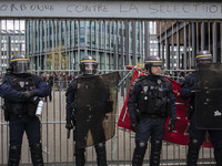  Students demonstrating against the Vidal Law, the reform of the baccalaureate and the selection at the entrance of the universities, on Apr...