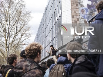  Students demonstrating against the Vidal Law, the reform of the baccalaureate and the selection at the entrance of the universities, on Apr...