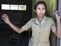 Kupang, East Nusa Tenggara, Indonesia, April 24th 2018 : Portrait Education at Basic School Kuasaet, Maulafa, Kupang, East Nusa Tenggara. Ed...