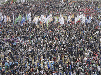 May 1, 2018-Seoul, South Korea-A Twenty thousand members of the Korean Confederation of Trade Unions May Day rally against the government la...