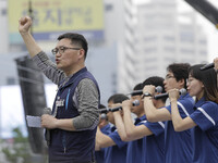 May 1, 2018-Seoul, South Korea-A Twenty thousand members of the Korean Confederation of Trade Unions May Day rally against the government la...