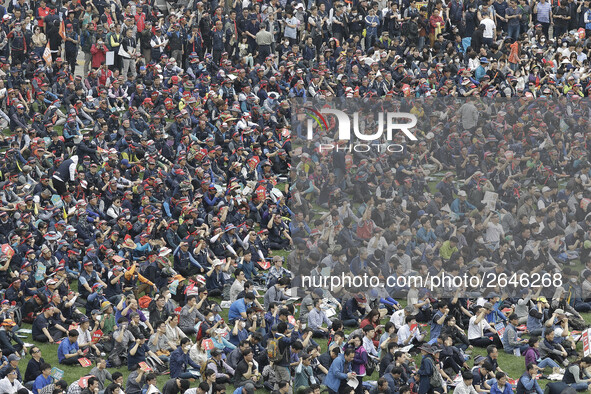 May 1, 2018-Seoul, South Korea-A Twenty thousand members of the Korean Confederation of Trade Unions May Day rally against the government la...