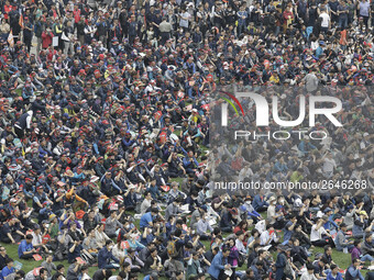 May 1, 2018-Seoul, South Korea-A Twenty thousand members of the Korean Confederation of Trade Unions May Day rally against the government la...