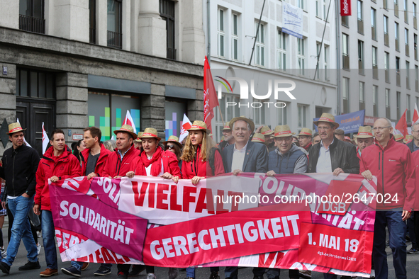 Several thousands followed the invitation of the trade unions such as IG Metall, Verdi, GEW and others to protest at the international worke...