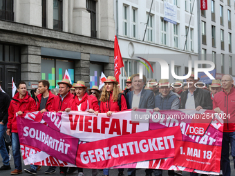 Several thousands followed the invitation of the trade unions such as IG Metall, Verdi, GEW and others to protest at the international worke...