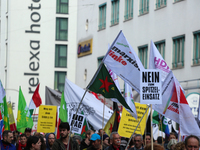 Several thousands followed the invitation of the trade unions such as IG Metall, Verdi, GEW and others to protest at the international worke...