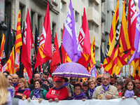 demostration of the first of May, on 1th May 2018 in Barcelona, Spain. 
 -- (