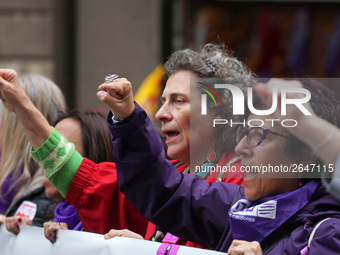 demostration of the first of May, on 1th May 2018 in Barcelona, Spain. 
 -- (