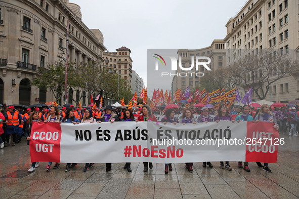 demostration of the first of May, on 1th May 2018 in Barcelona, Spain. 
 -- 