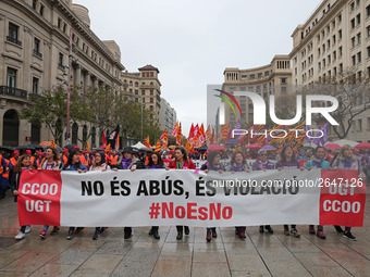 demostration of the first of May, on 1th May 2018 in Barcelona, Spain. 
 -- (