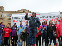 Camil Ros, Gerenal Secretary of UGT Catalunya, during the demostration of the first of May, on 1th May 2018 in Barcelona, Spain. (