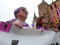 Demostration of the first of May, on 1th May 2018 in Barcelona, Spain.  (