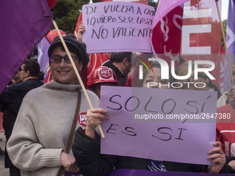 The women noted their anger against the court ruling against "the herd" with placards that read "only if it is yes" or "back home I want to...