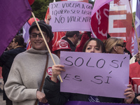 The women noted their anger against the court ruling against "the herd" with placards that read "only if it is yes" or "back home I want to...