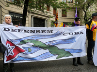 Demostration of the first of May, on 1th May 2018 in Barcelona, Spain.  (