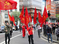 Communist Party of Great Britain (Marxist-Leninist) at Mayday . International Workers Day in London kicked off with a march through Central...