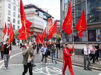 Communist Party of Great Britain (Marxist-Leninist) at Mayday . International Workers Day in London kicked off with a march through Central...