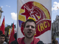 Thousands of people have marched on May Day in Madrid, under the slogan "Time to win: Equality, better employment, higher wages and decent p...