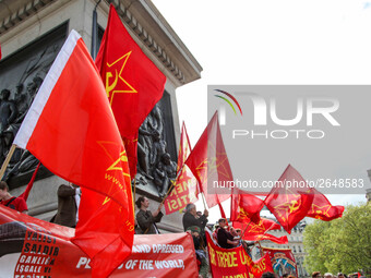 Communist Party of Great Britain (Marxist-Leninist) at Mayday . International Workers Day in London kicked off with a march through Central...