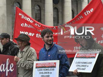 Campaigners for Public Housing join Hundreds of people including SIPTU unions, Right2Work campaigners, members of Socialist Party, Communist...