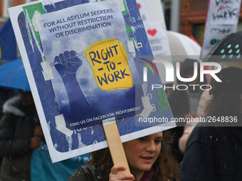 Hundreds of people including SIPTU unions, Right2Work campaigners, members of Socialist Party, Communist Party, People Before Profit, Sinn F...