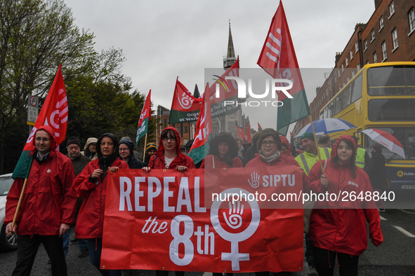 Hundreds of people including SIPTU unions, Right2Work campaigners, members of Socialist Party, Communist Party, People Before Profit, Sinn F...