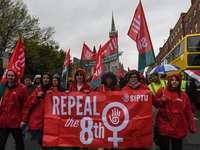 Hundreds of people including SIPTU unions, Right2Work campaigners, members of Socialist Party, Communist Party, People Before Profit, Sinn F...