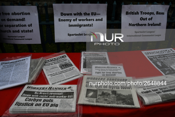 Hundreds of people including SIPTU unions, Right2Work campaigners, members of Socialist Party, Communist Party, People Before Profit, Sinn F...