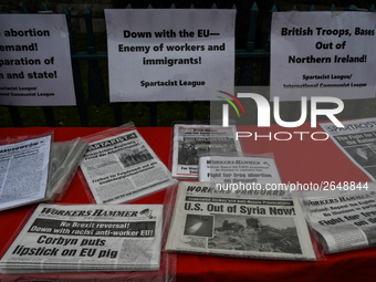 Hundreds of people including SIPTU unions, Right2Work campaigners, members of Socialist Party, Communist Party, People Before Profit, Sinn F...