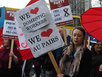 Domestic workers and Au Pairs join hundreds of people including SIPTU unions, Right2Work campaigners, members of Socialist Party, Communist...