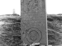 Tombstone  in memory of the sacrifice of Rolando and his paladins of France, in Alto de Ibaneta , Spain, on November 2004  (