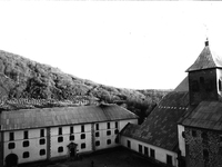 Collegiate Church of Roncesvalles in Roncesvalles, Spain, on November 2004  (