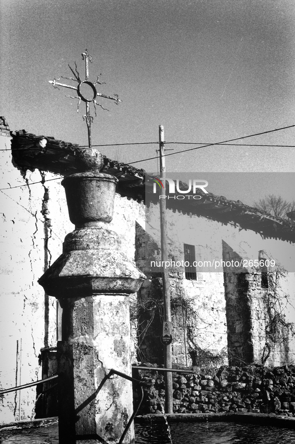 Admission of small agricultural village, in Cirueña, Spain, on December 2004  