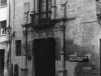 Hostel for pilgrims, in Santo Domingo de la Calzada, Spain, on December 2004  (