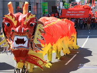 Supporters of Sri Lankan Marxist political party, People's Liberation Front are seen during a parade march held to mark May Day/Labor Day in...