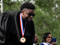 Howard University holds their commencement ceremony for the 2018 graduating class with actor and alumnus Chadwick Boseman, as the keynote sp...