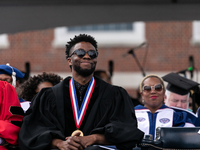 Howard University holds their commencement ceremony for the 2018 graduating class with actor and alumnus Chadwick Boseman, as the keynote sp...