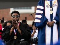 Howard University holds their commencement ceremony for the 2018 graduating class with actor and alumnus Chadwick Boseman, as the keynote sp...