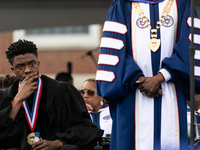 Howard University holds their commencement ceremony for the 2018 graduating class with actor and alumnus Chadwick Boseman, as the keynote sp...