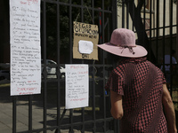 Banners written by students who are occupying the Department of Philosophy of Jagiellonian University in Krakow, Poland on 9 June, 2018. On...