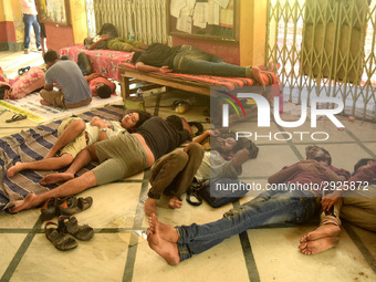 Jadavpur University Students hunger strike at the University campus on July 08,2018 in Kolkata city in India. (