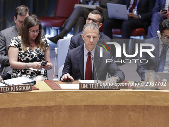 United Nations, New York, USA, July 11, 2018 -  New US Deputy Representative Jonathan Cohen during the Security Council Meeting on Understan...