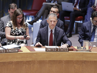 United Nations, New York, USA, July 11, 2018 -  New US Deputy Representative Jonathan Cohen during the Security Council Meeting on Understan...