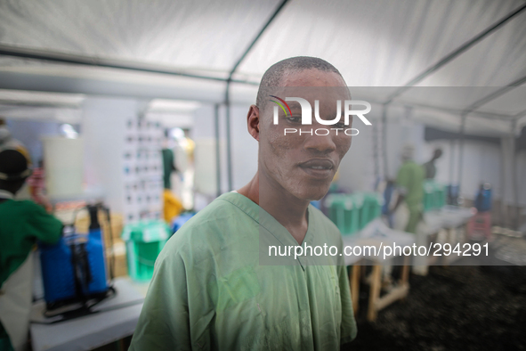 Baeyan Kennedy, a 32-year-old nurse, also works at the ETU. He came from a suburb in Montserrado County to Monrovia to work at MSF. The Worl...